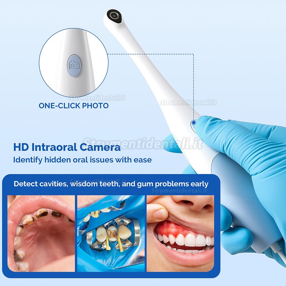 Telecamera intraorale digitale dentale tipo C/micro USB 2 in 1, pixel da 2,0 MP